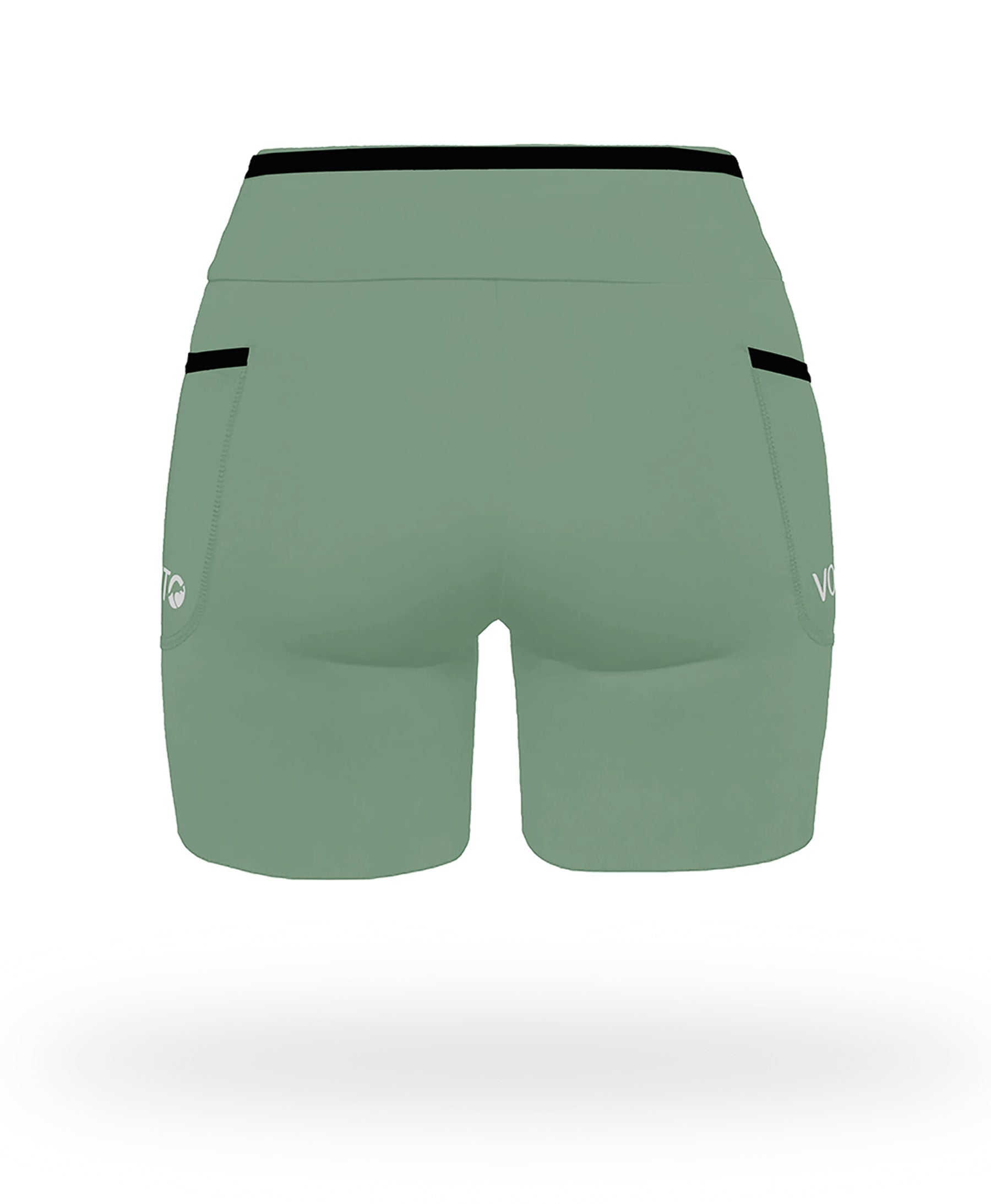 Short Pro Running Dama Largo Verde Claro