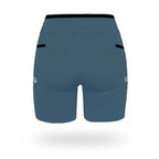 Short Pro Running Dama Largo Azul Cenizo