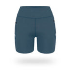 Short Pro Running Dama Largo Azul Cenizo