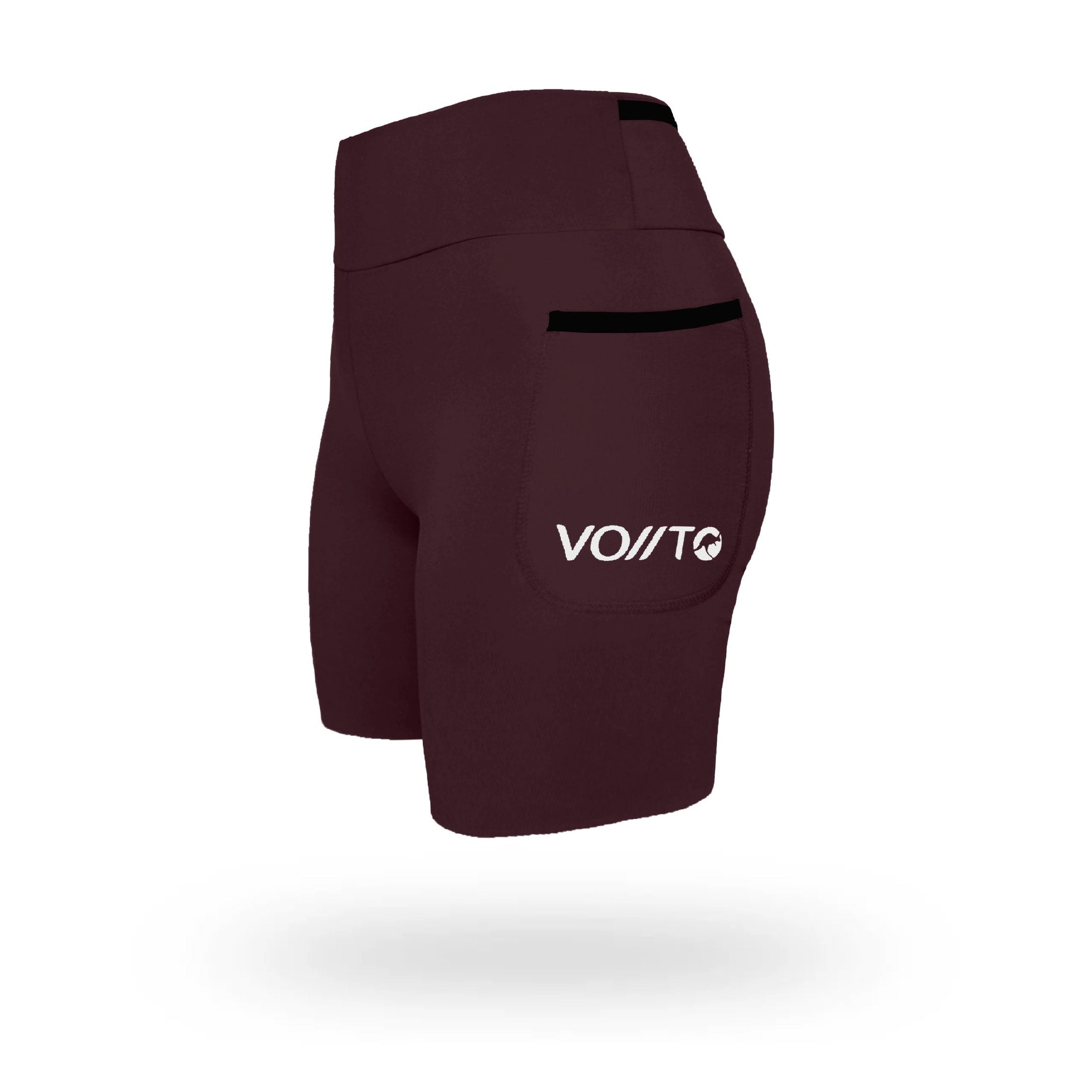 Short Pro Running Dama Largo Marrón