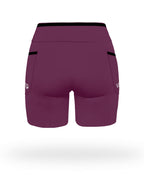 Short Pro Running Dama Largo Vinotinto