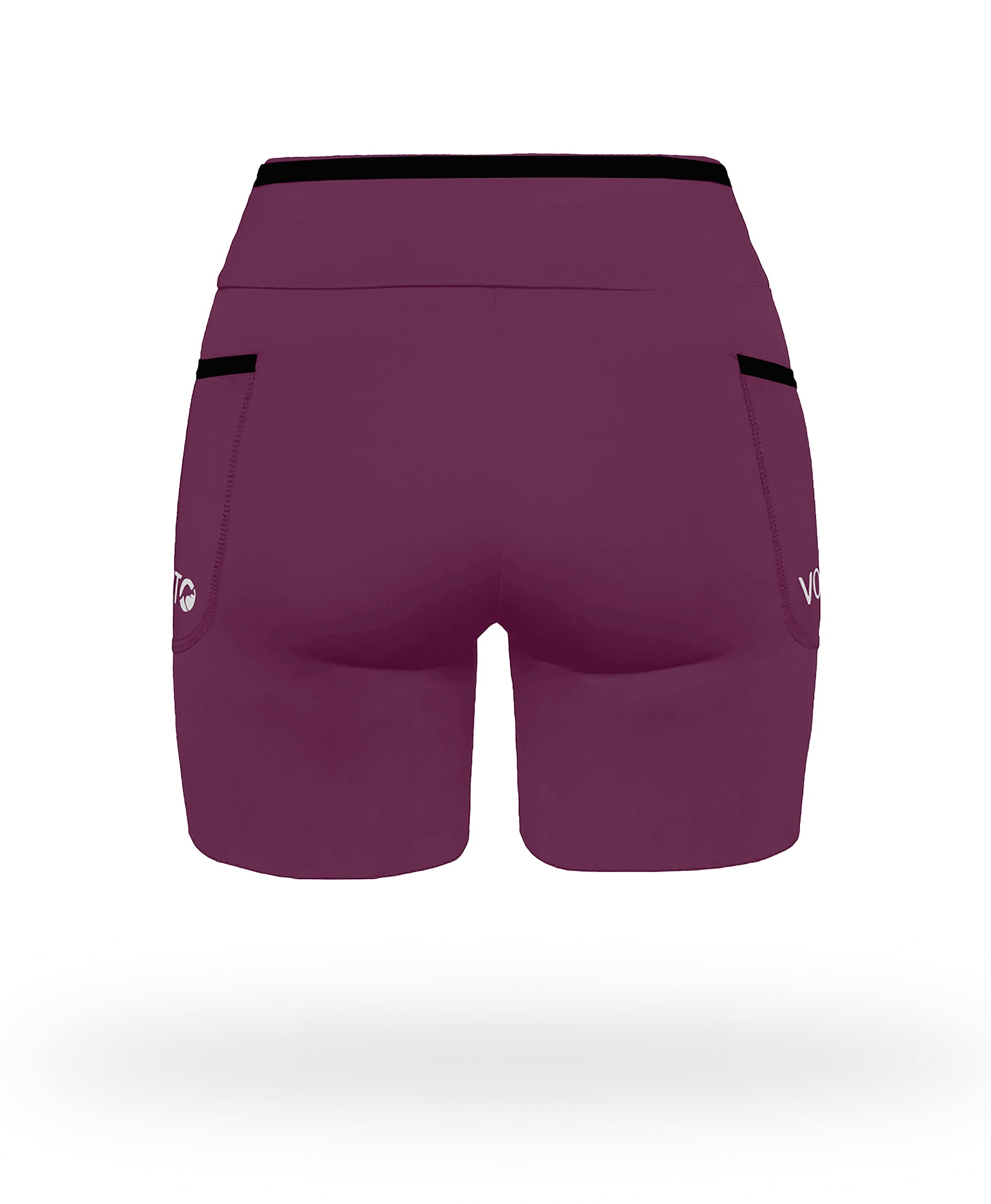 Short Pro Running Dama Largo Vinotinto