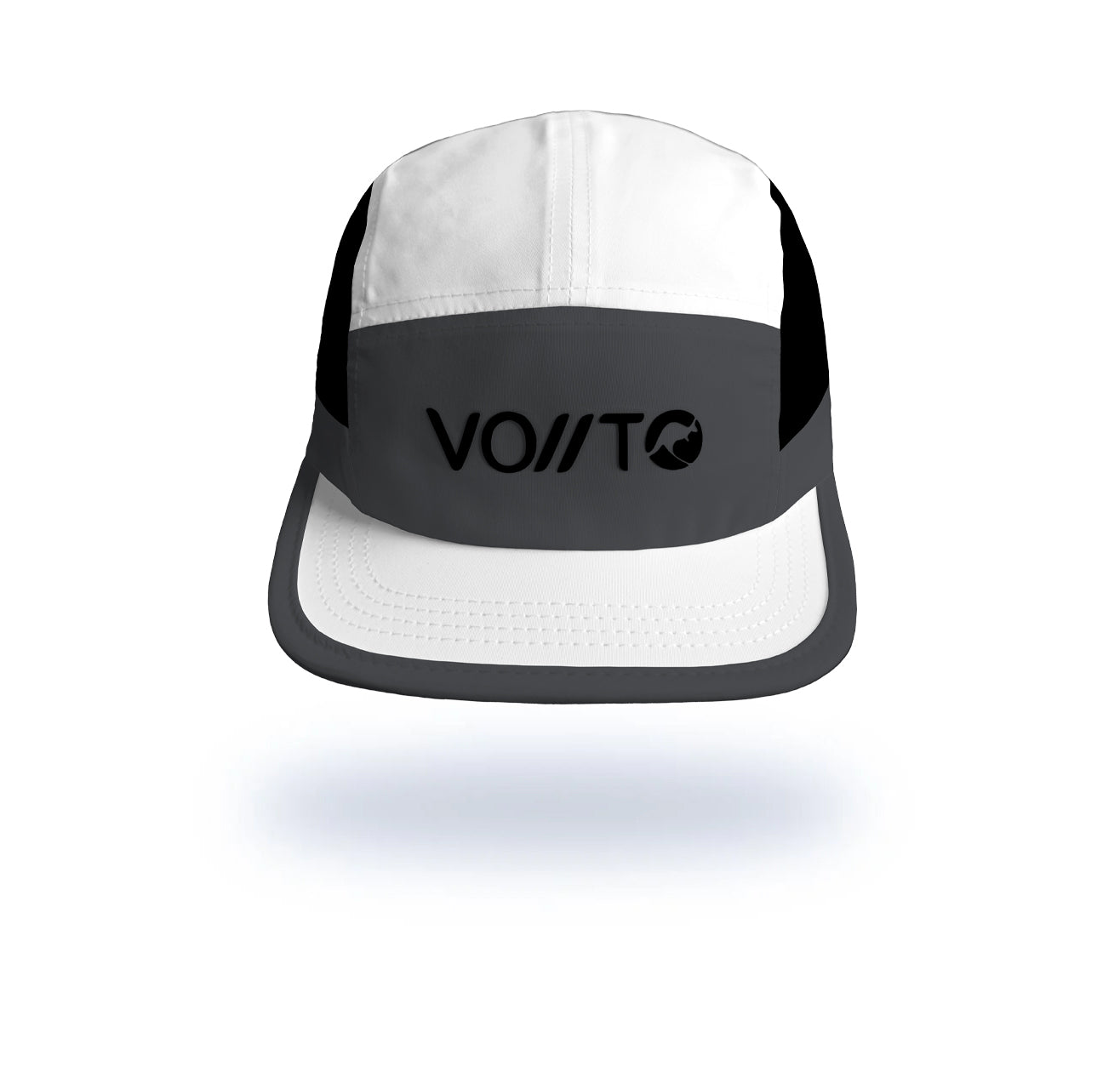 Gorra Running Pro Gris/Blanca/Negra