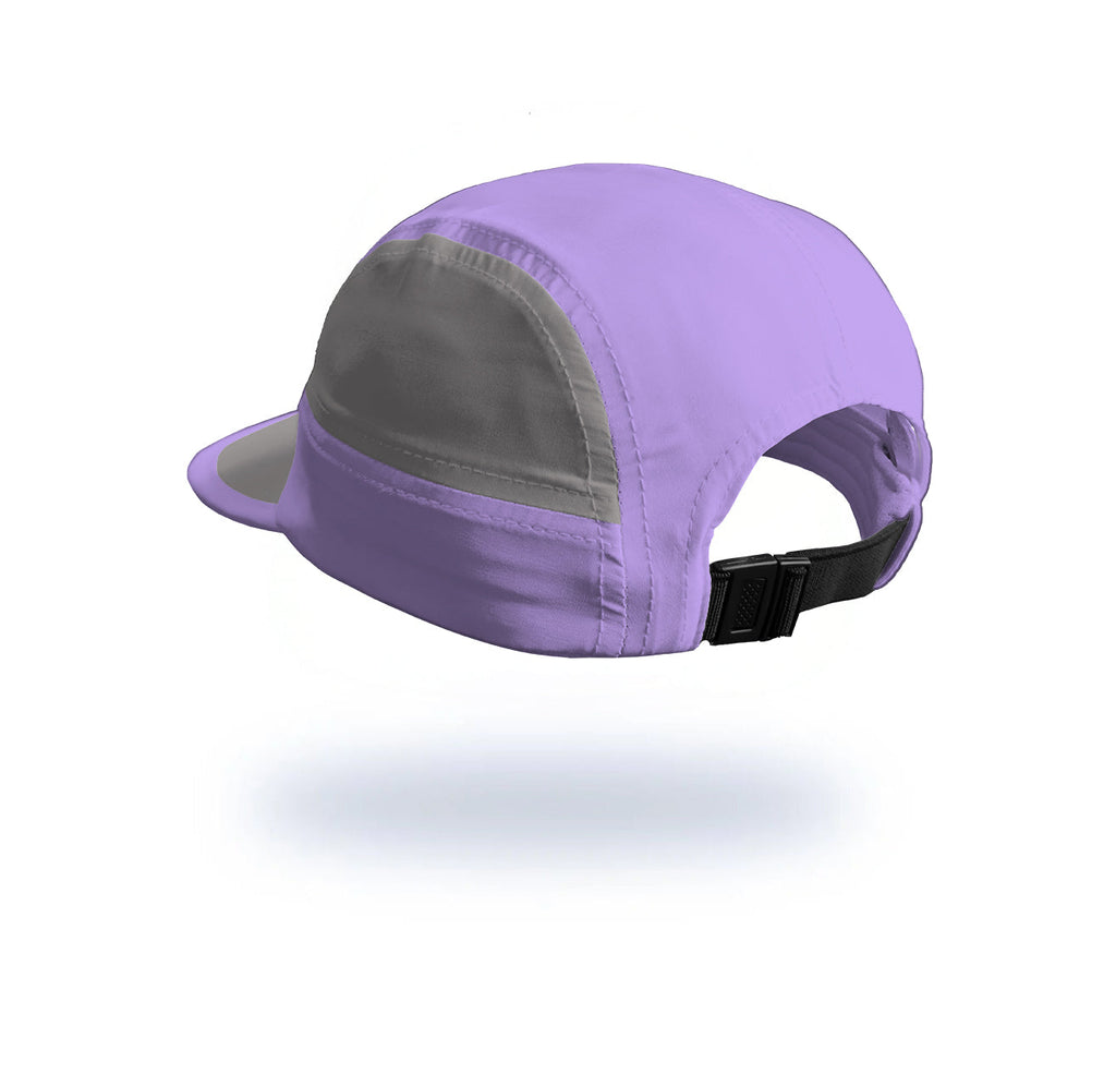 Gorra Running Pro Morada/Gris