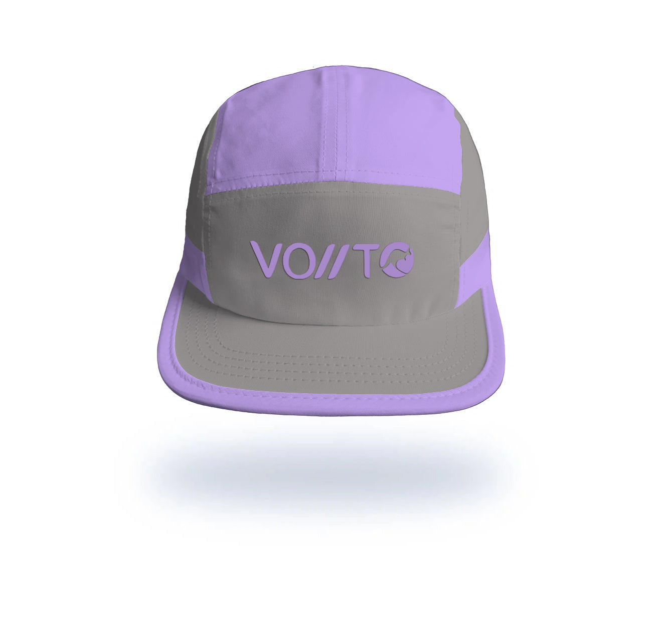 Gorra Running Pro Morada/Gris