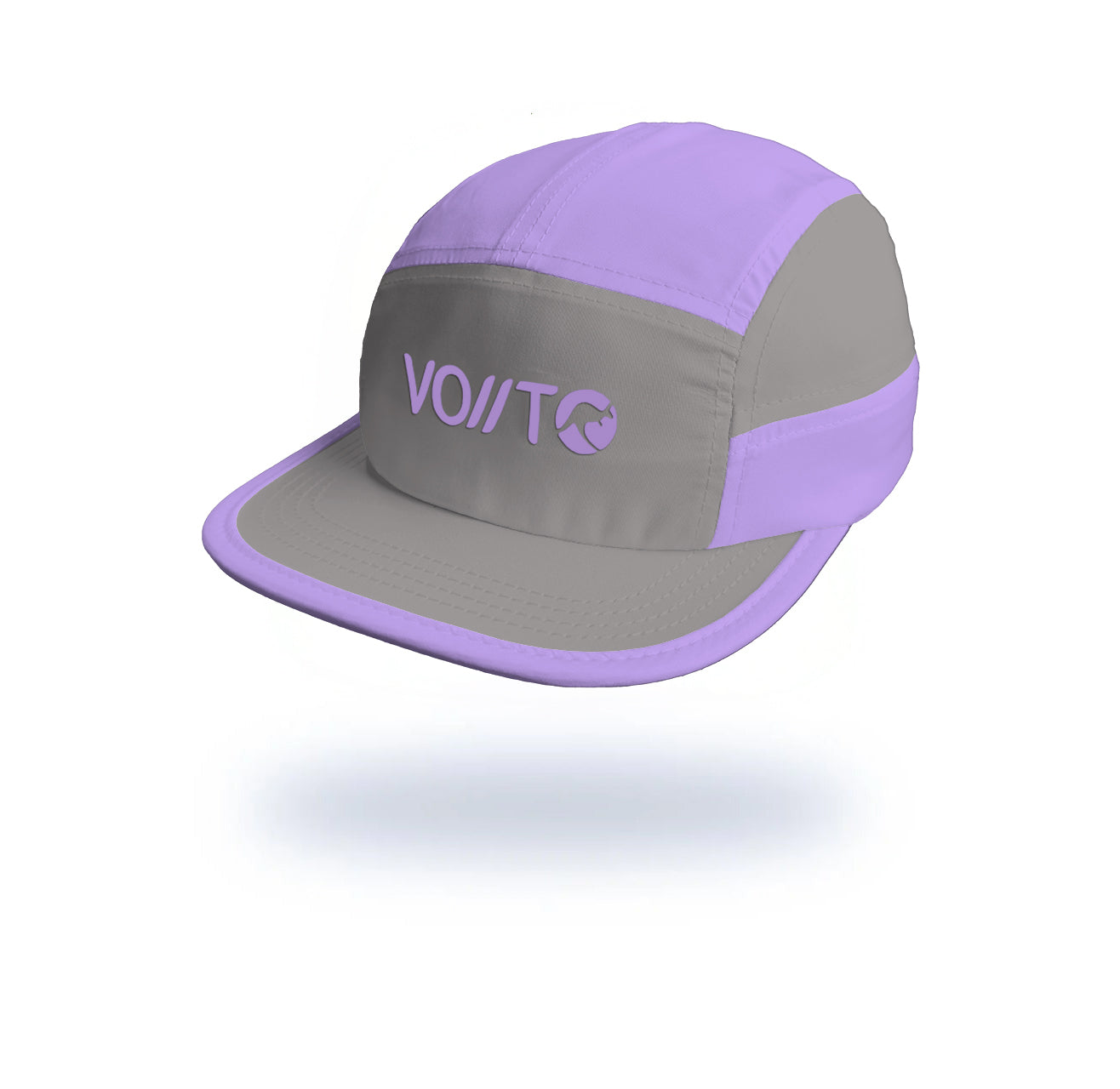 Gorra Running Pro Morada/Gris