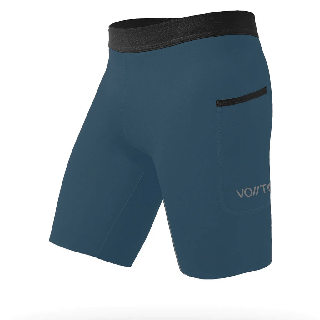 Short Pro Hombre Azul Cenizo 5 Bolsillos