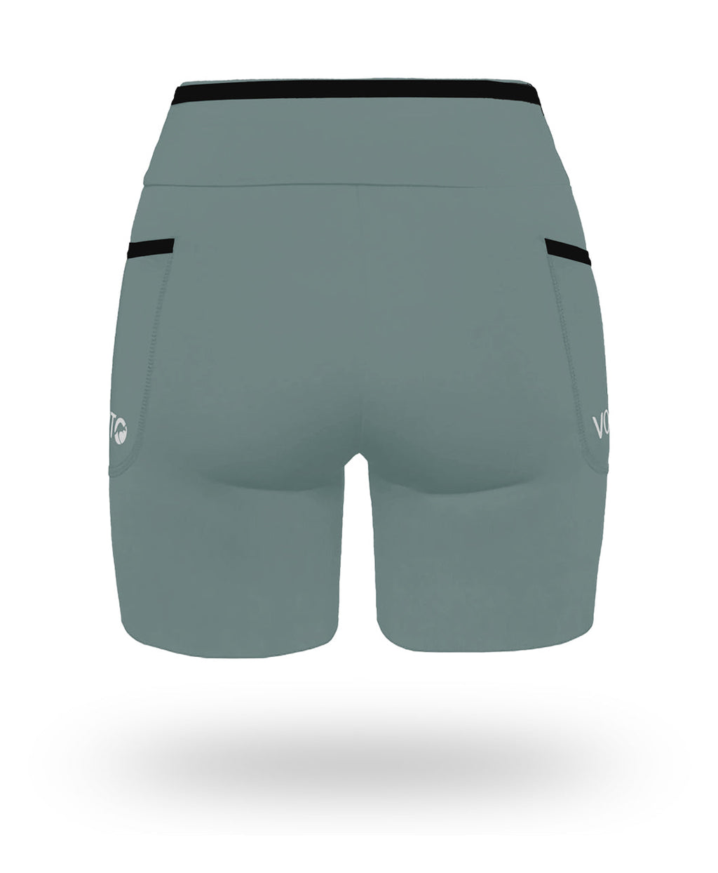 Short Pro Running Dama Largo Verde Olivo
