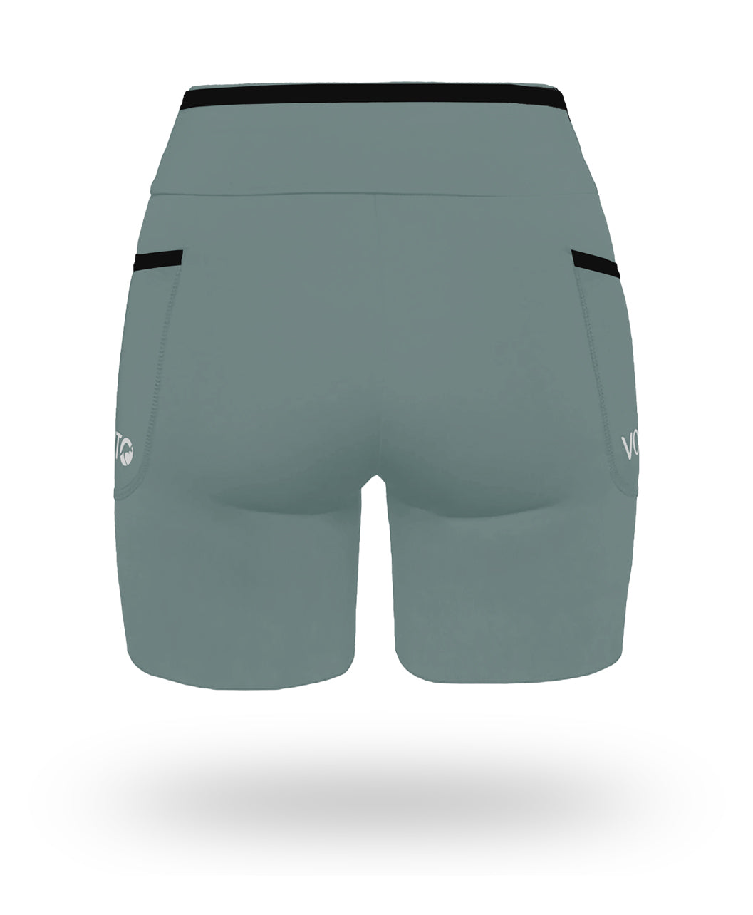 Short Pro Running Dama Largo Verde Olivo