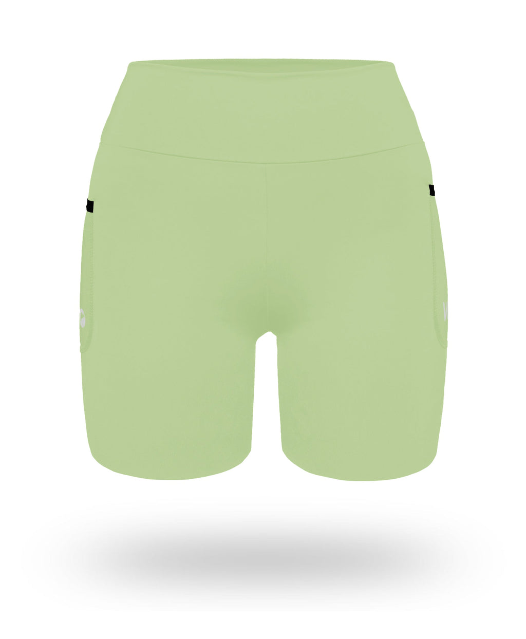 Short Pro Running Dama Largo Verde Limón