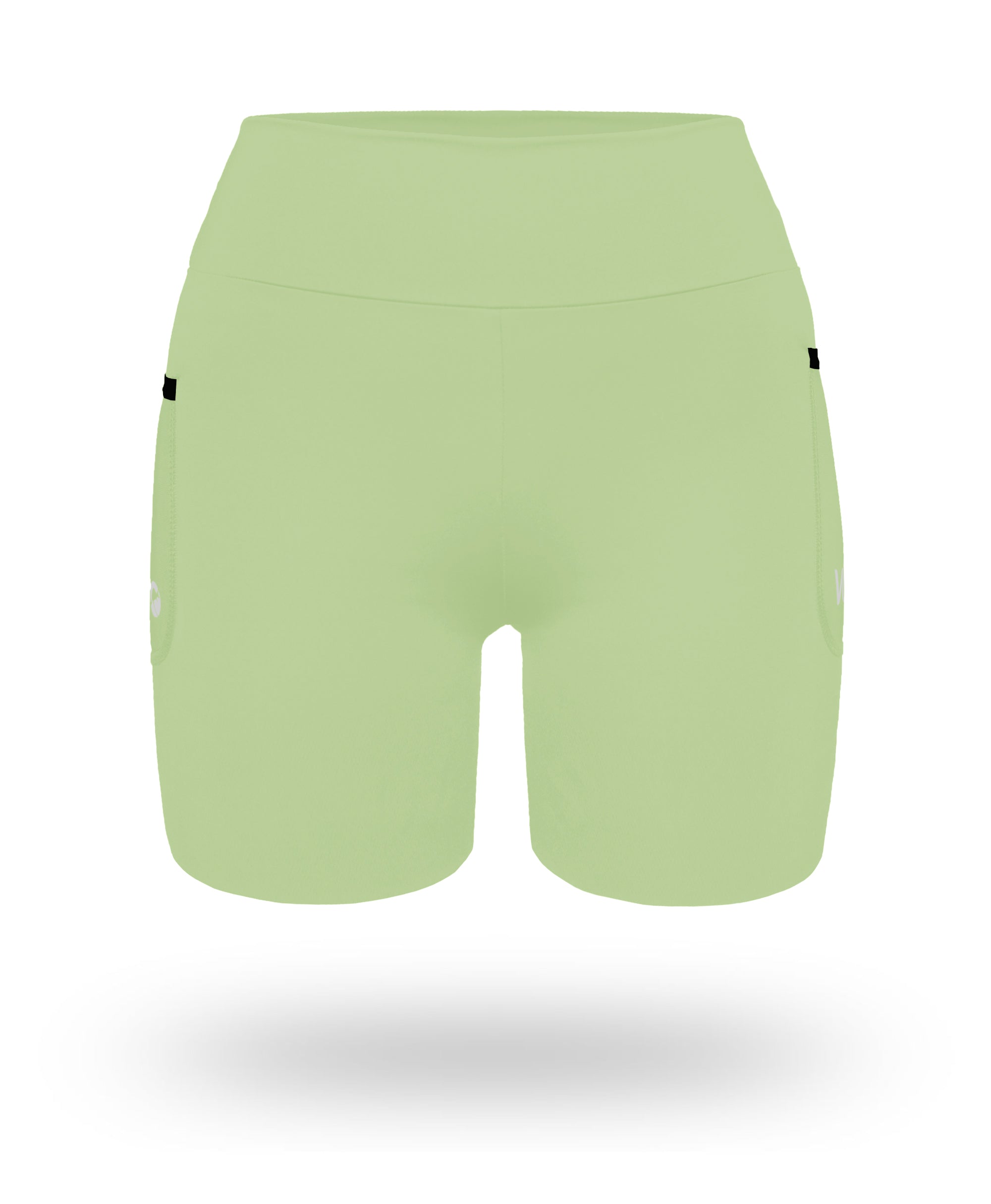 Short Pro Running Dama Largo Verde Limón