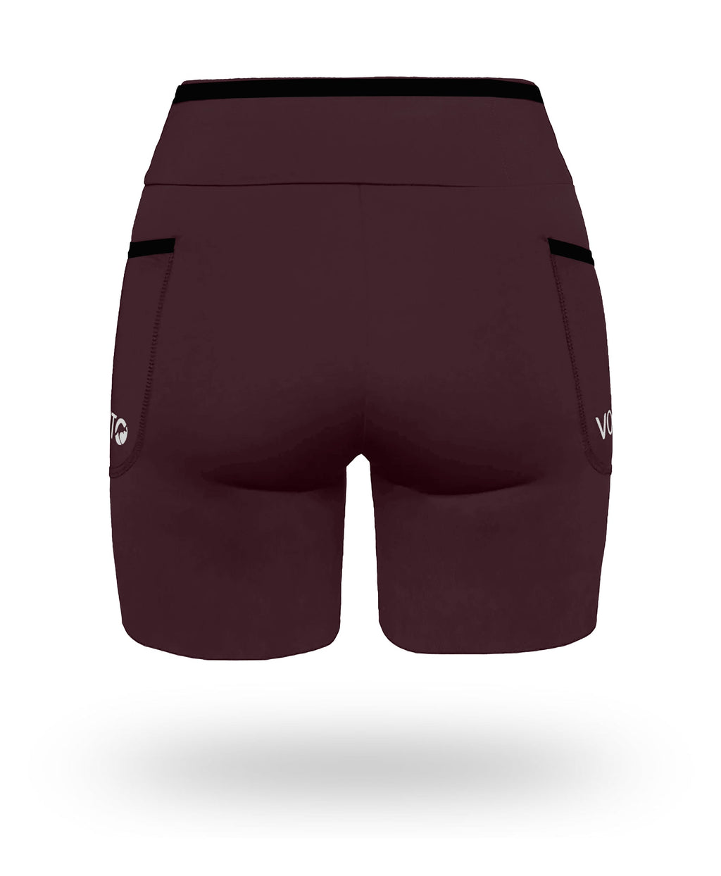 Short Pro Running Dama Largo Marrón
