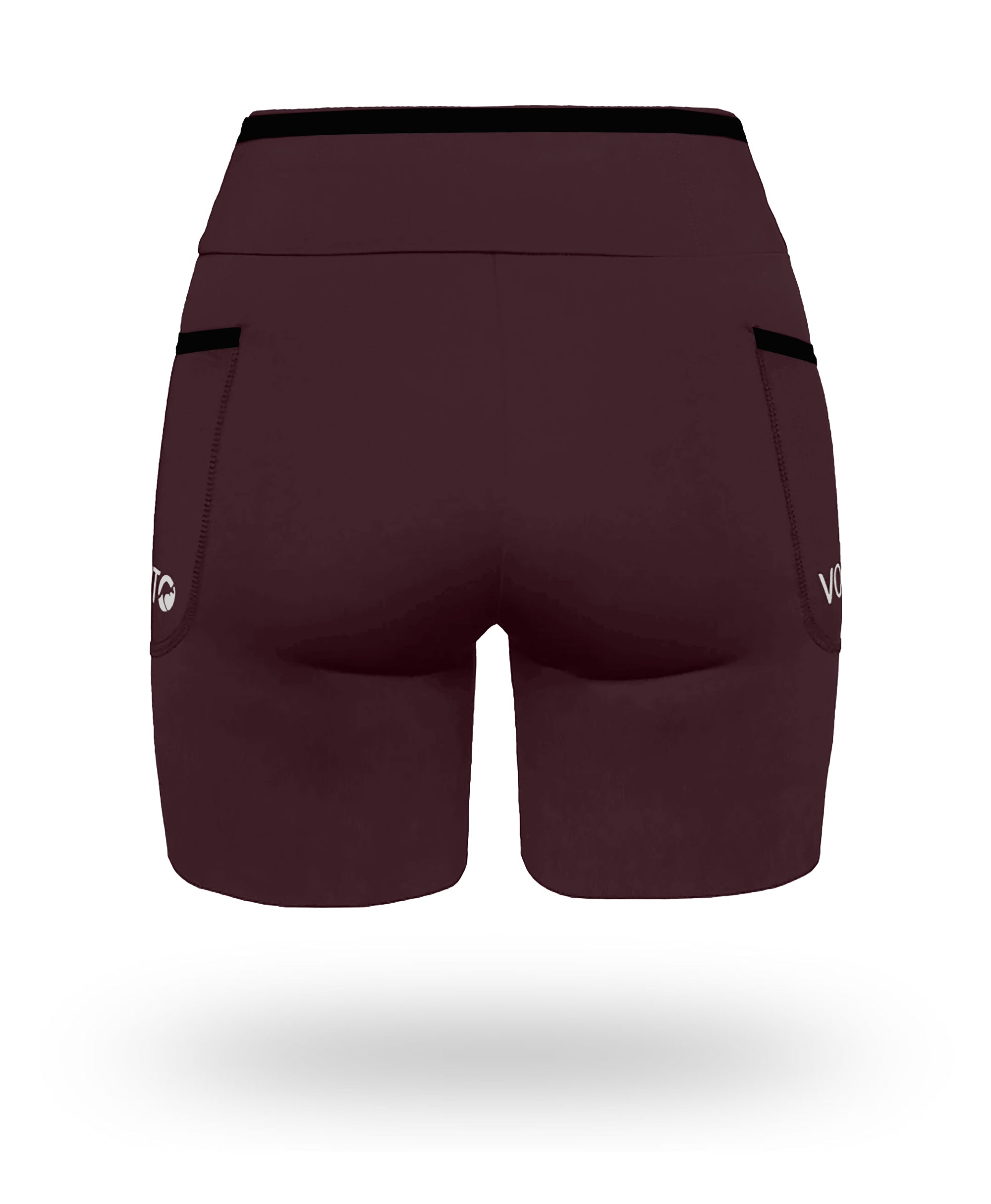 Short Pro Running Dama Largo Marrón