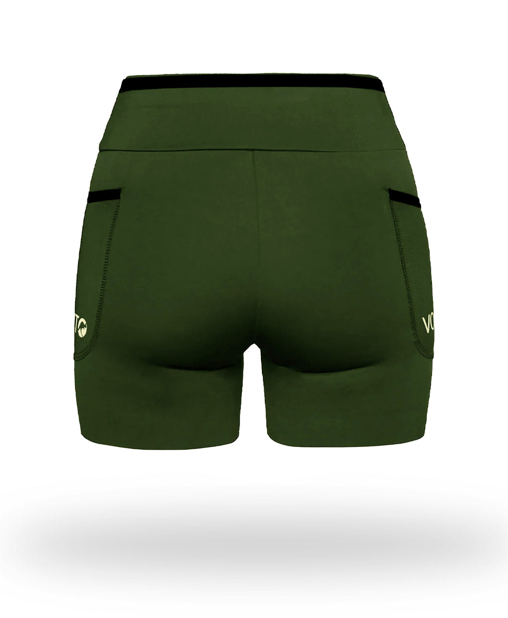 Short Pro Running Dama Corto Verde Militar