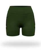 Short Pro Running Dama Corto Verde Militar