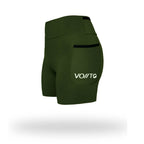 Short Pro Running Dama Corto Verde Militar