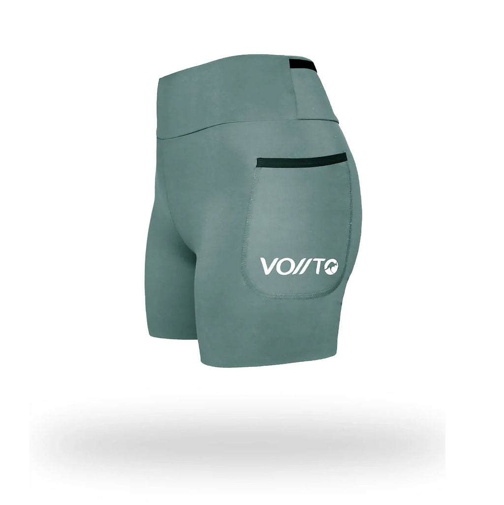 Short Pro Running Dama Corto Verde Olivo