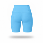 Short Pro Running Dama Largo Azul Cielo