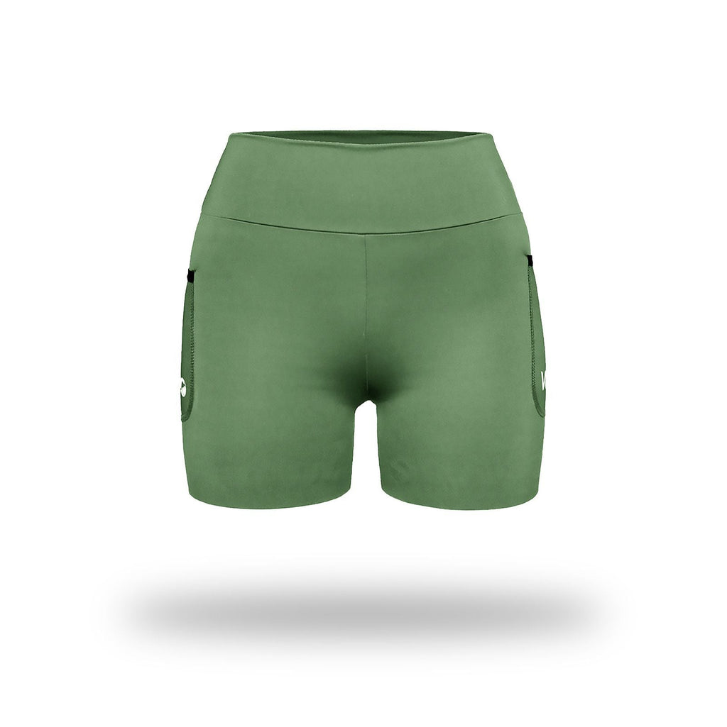 Short Pro Running Dama Corto Verde Claro